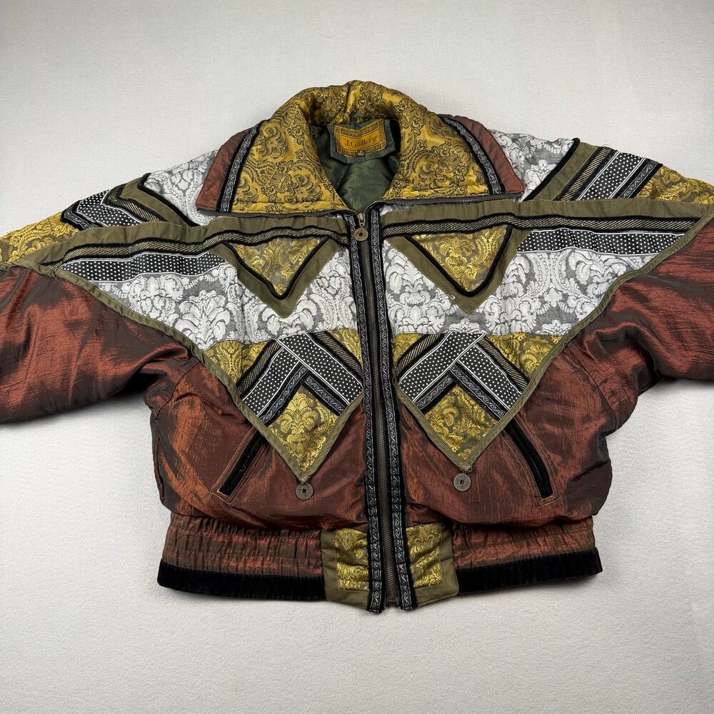Vintage J. Gallery 80s/90s Patchwork Puffer Jacket - Small